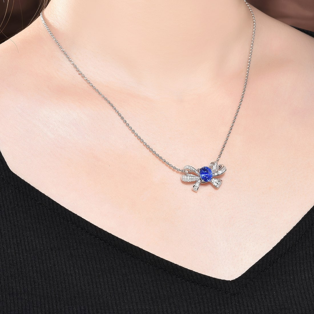 14k Gold 3.01 Ctw Natural Sapphire & Diamond Ring/pendant( Without Chain ) - 5