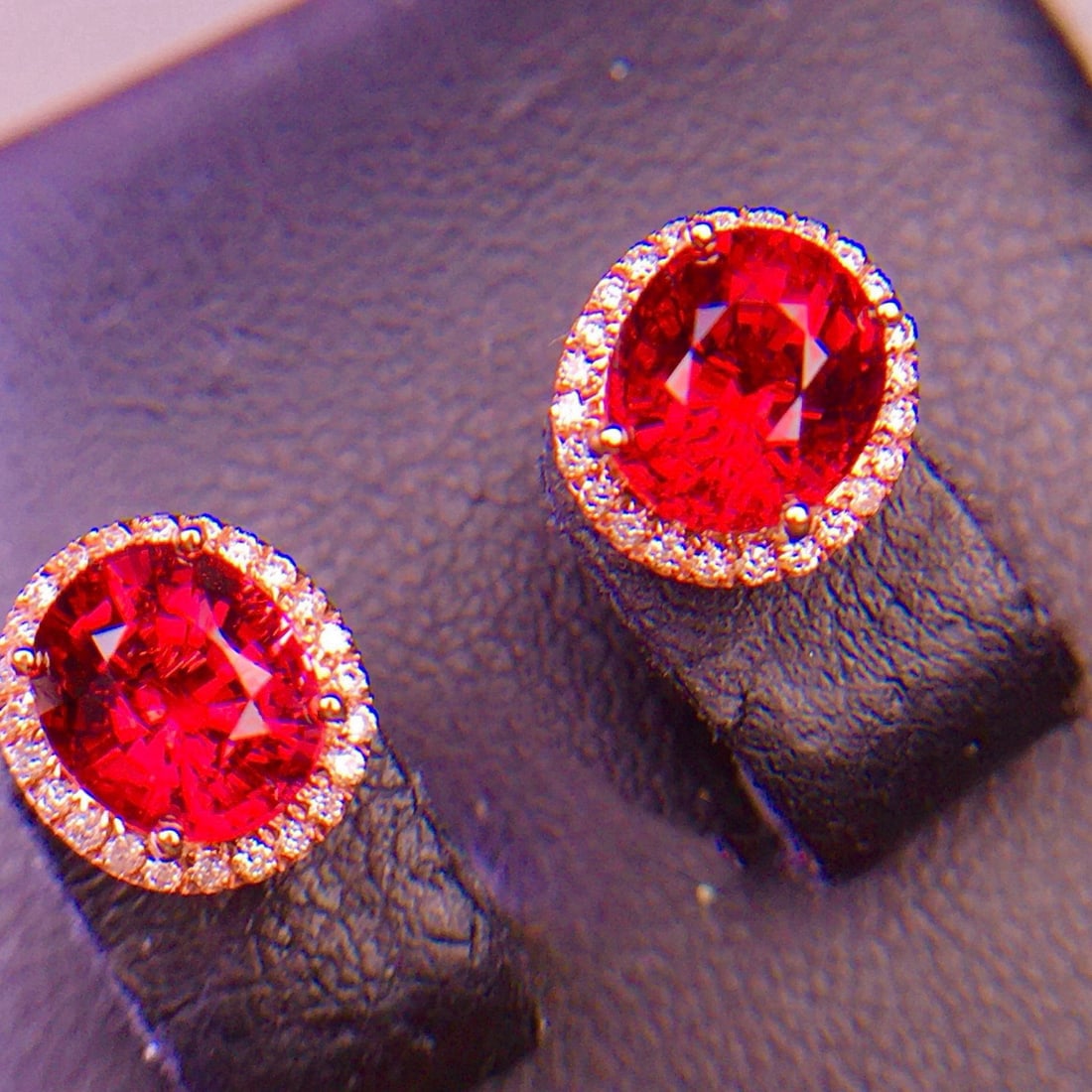 14k Gold 2.92 Ct Natural Tourmaline & Diamond Earrings - 5