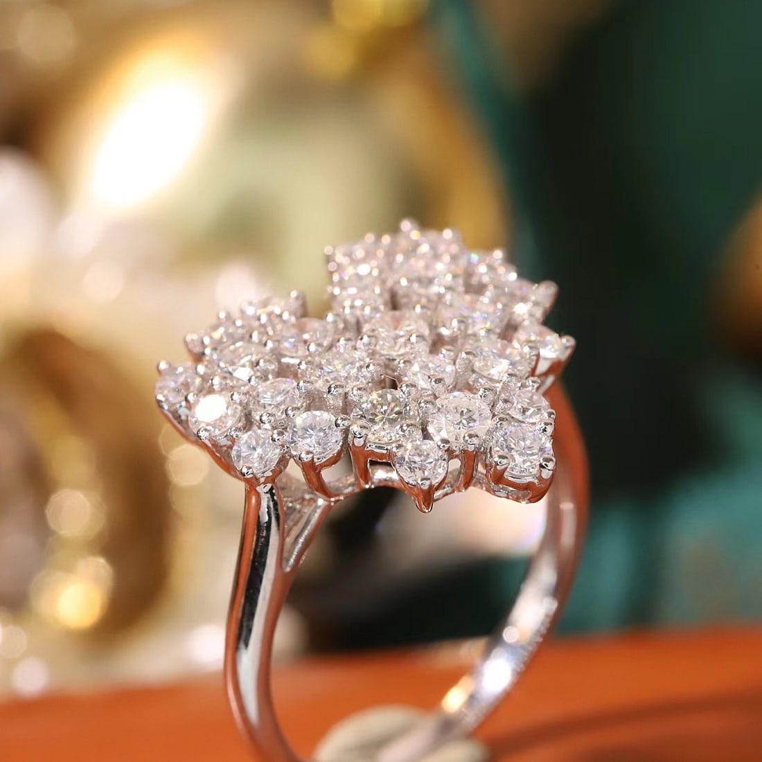 14k Gold 1.62 Ct Natural H Diamond Ring - 2