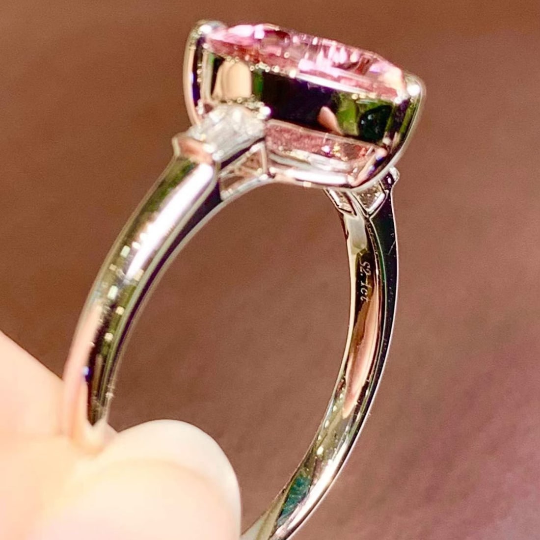 14k Gold 2.1 Ct Natural Tourmaline & Diamond Ring - 5