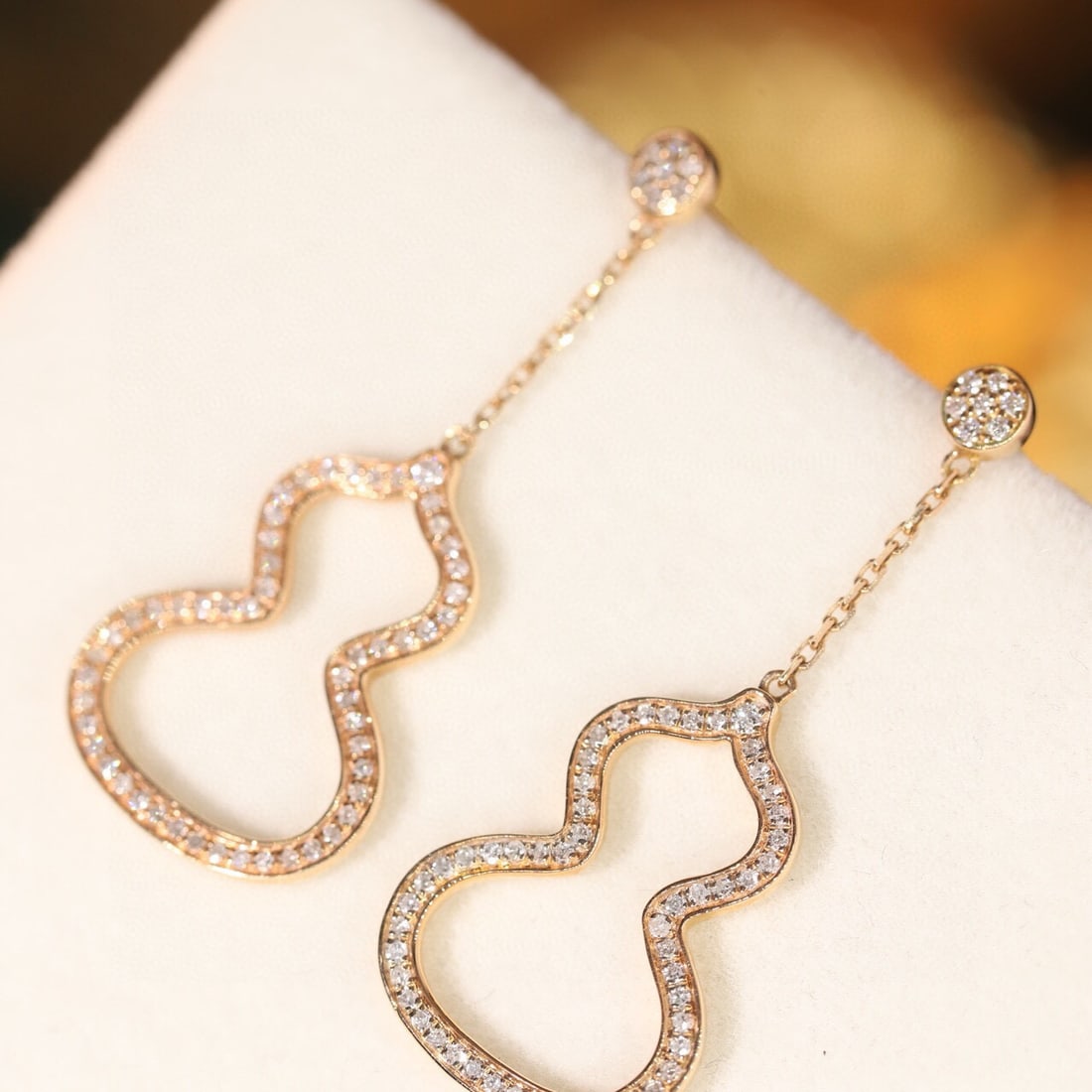 14k Gold 0.4 Ct Natural H Diamond Earrings - 4
