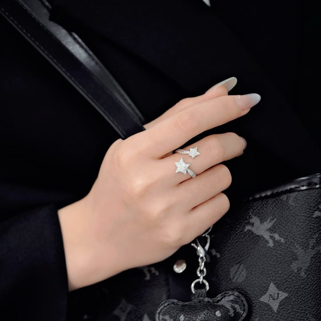 14k Gold 0.56 Ct Natural H Diamond Ring - 5