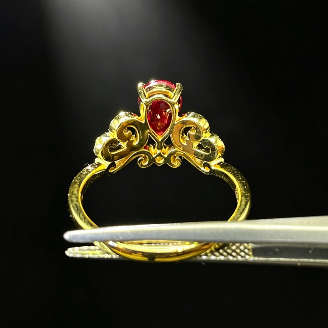 14k Gold 1.16 Ctw Natural Ruby & Diamond Ring - 5
