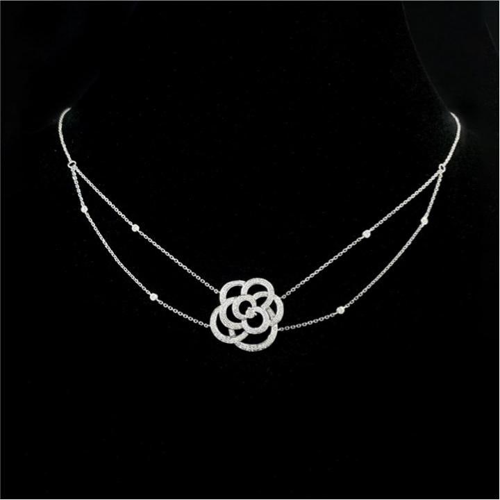 14k Gold 0.45 Ct Natural H Diamond Necklace: Ref:231182372 // gold content:14k gold // main gemstone:diamond // shape:round // carat weight:0. 45ct // clarity grade:vs-si // color:h // treatment:natural // cut grade:g // Condition: New Low