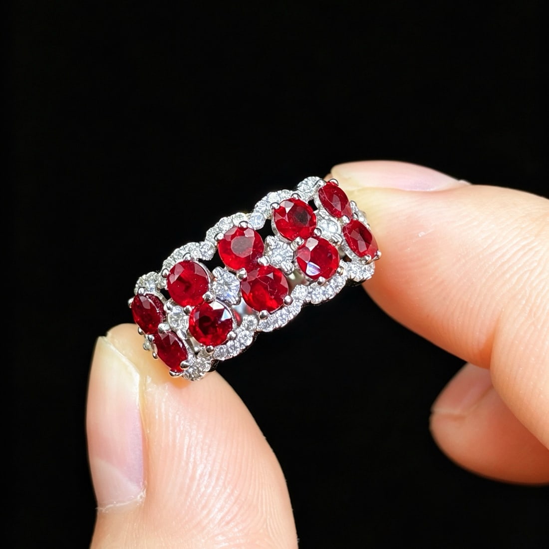 14k Gold 2.48 Ctw Natural Ruby & Diamond Ring - 2