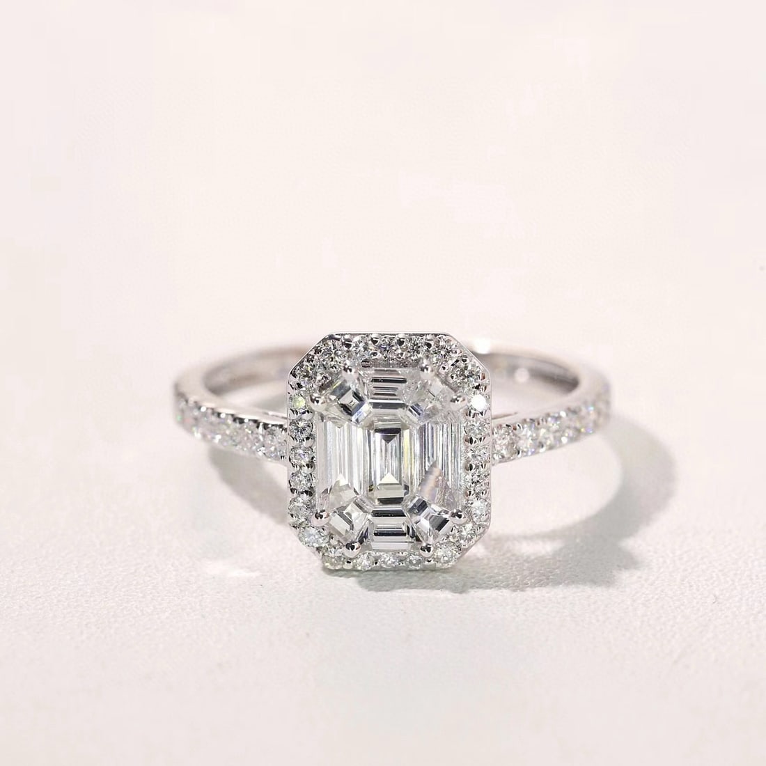 14k Gold 1.01 Ctw Natural H Diamond Ring - 4