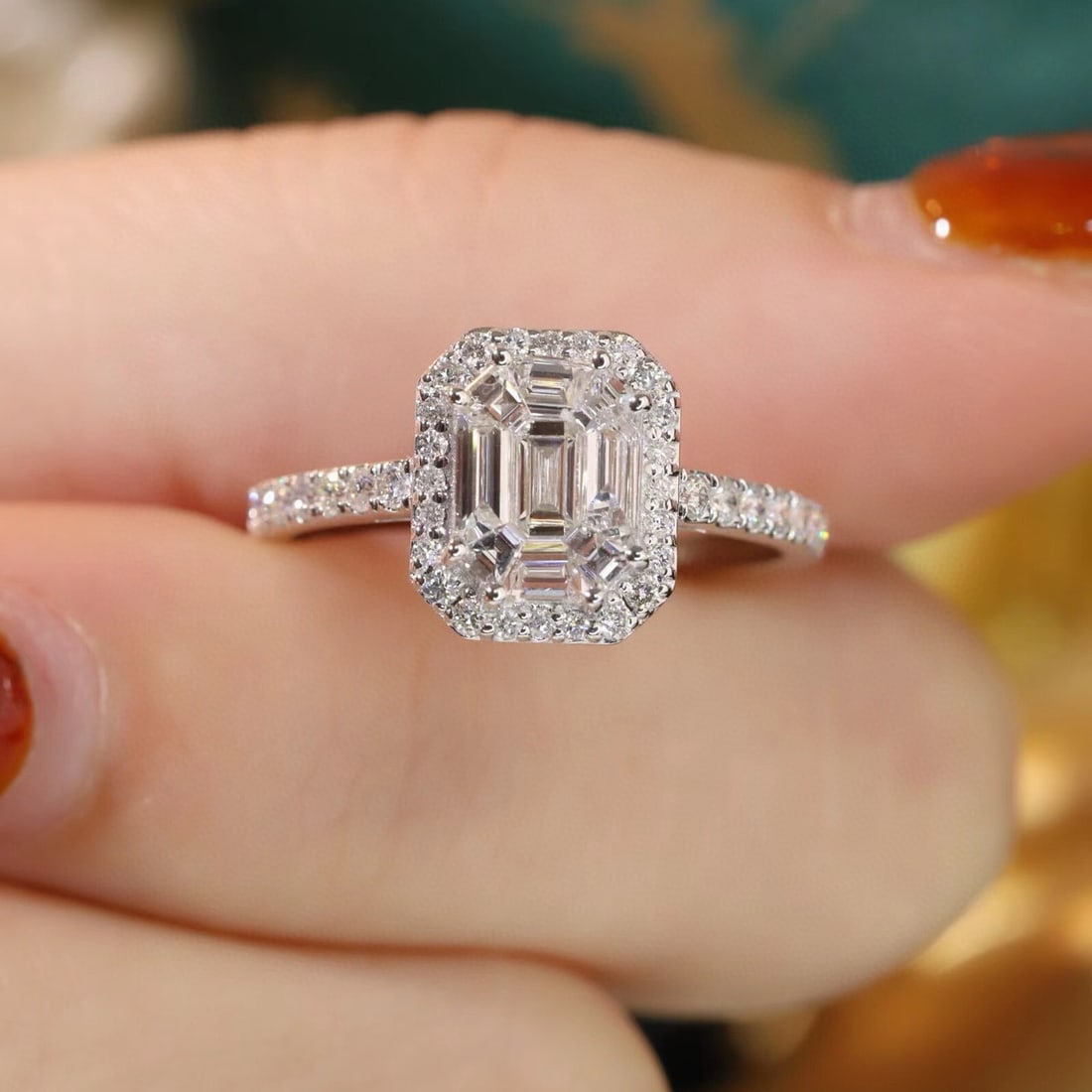14k Gold 1.01 Ctw Natural H Diamond Ring - 5