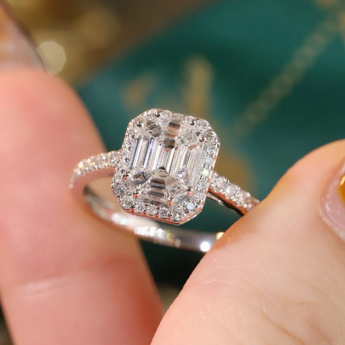 14k Gold 1.01 Ctw Natural H Diamond Ring - 7