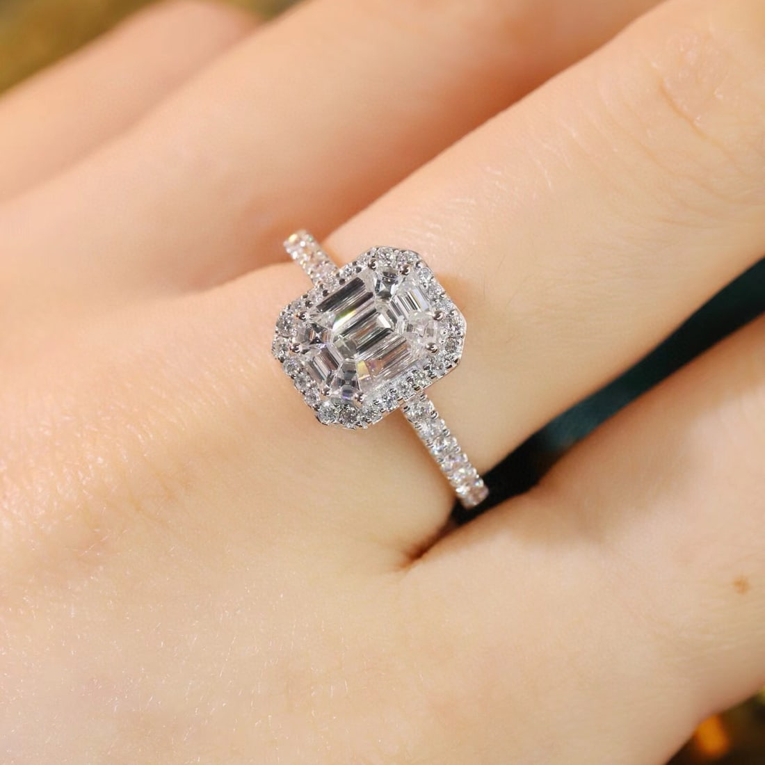 14k Gold 1.01 Ctw Natural H Diamond Ring - 8