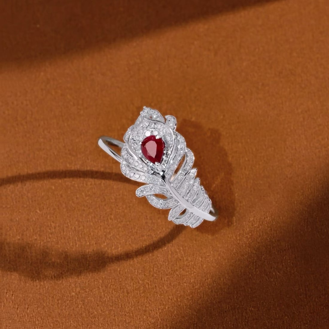 14k Gold 0.51 Ctw Natural Ruby & Diamond Ring - 3
