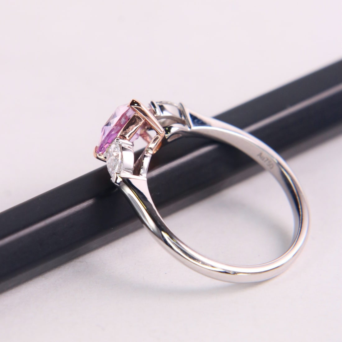 14k Gold 1.51 Ctw Natural Sapphire & Diamond Ring - 2