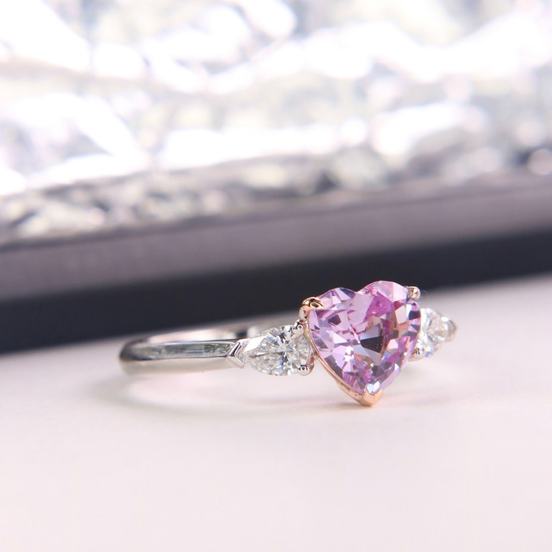 14k Gold 1.51 Ctw Natural Sapphire & Diamond Ring - 8