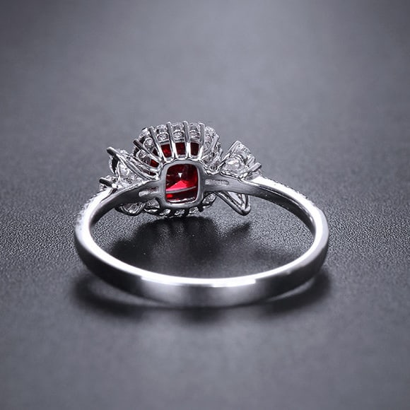 14k Gold 1.51 Ctw Natural Spinel & Diamond Ring - 5