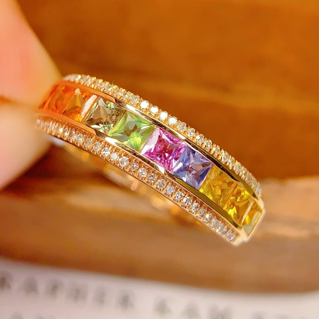 14k Gold 1.5 Ct Natural Sapphire & Diamond Ring - 2