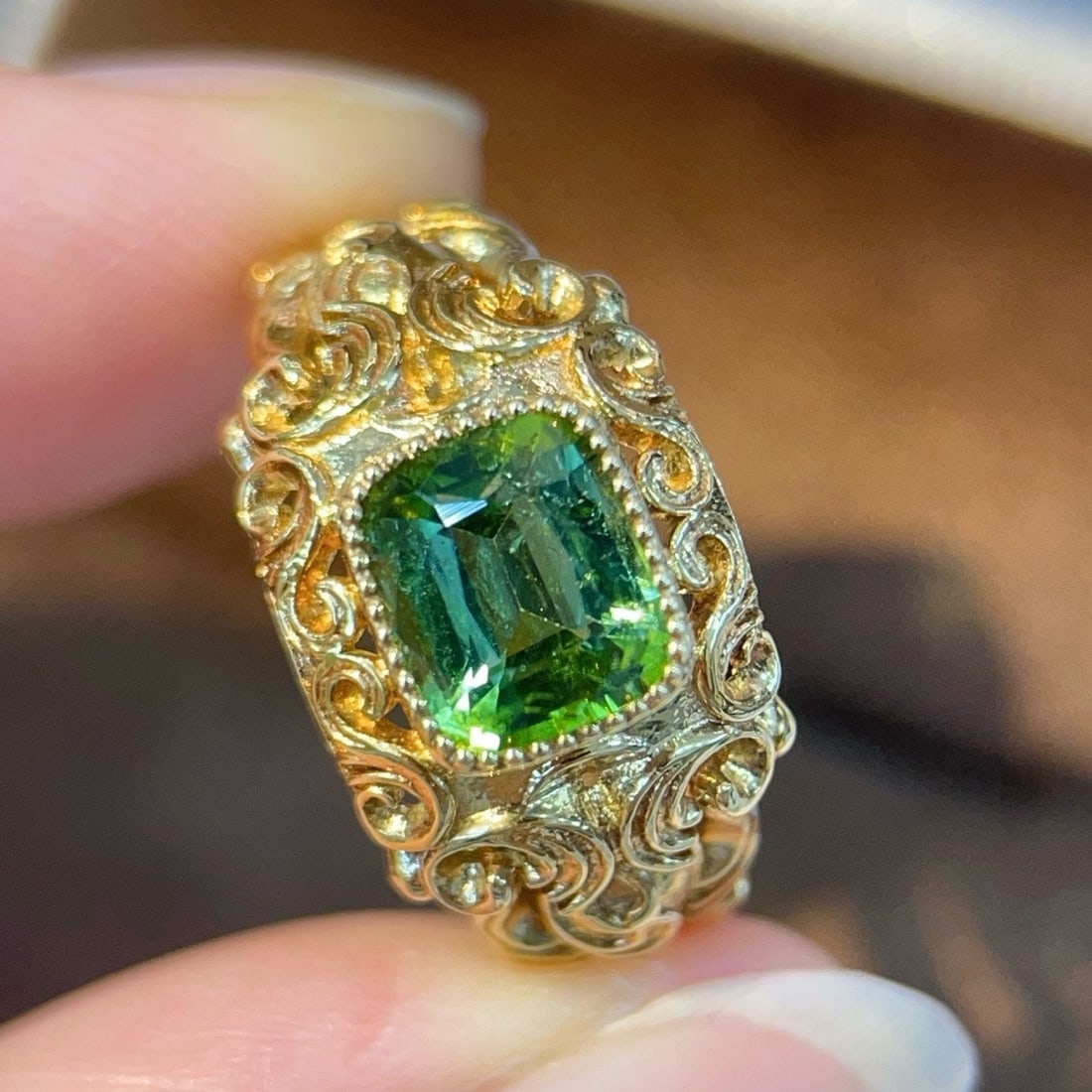 14k Gold 1.38 Ct Natural Tourmaline Ring - 2
