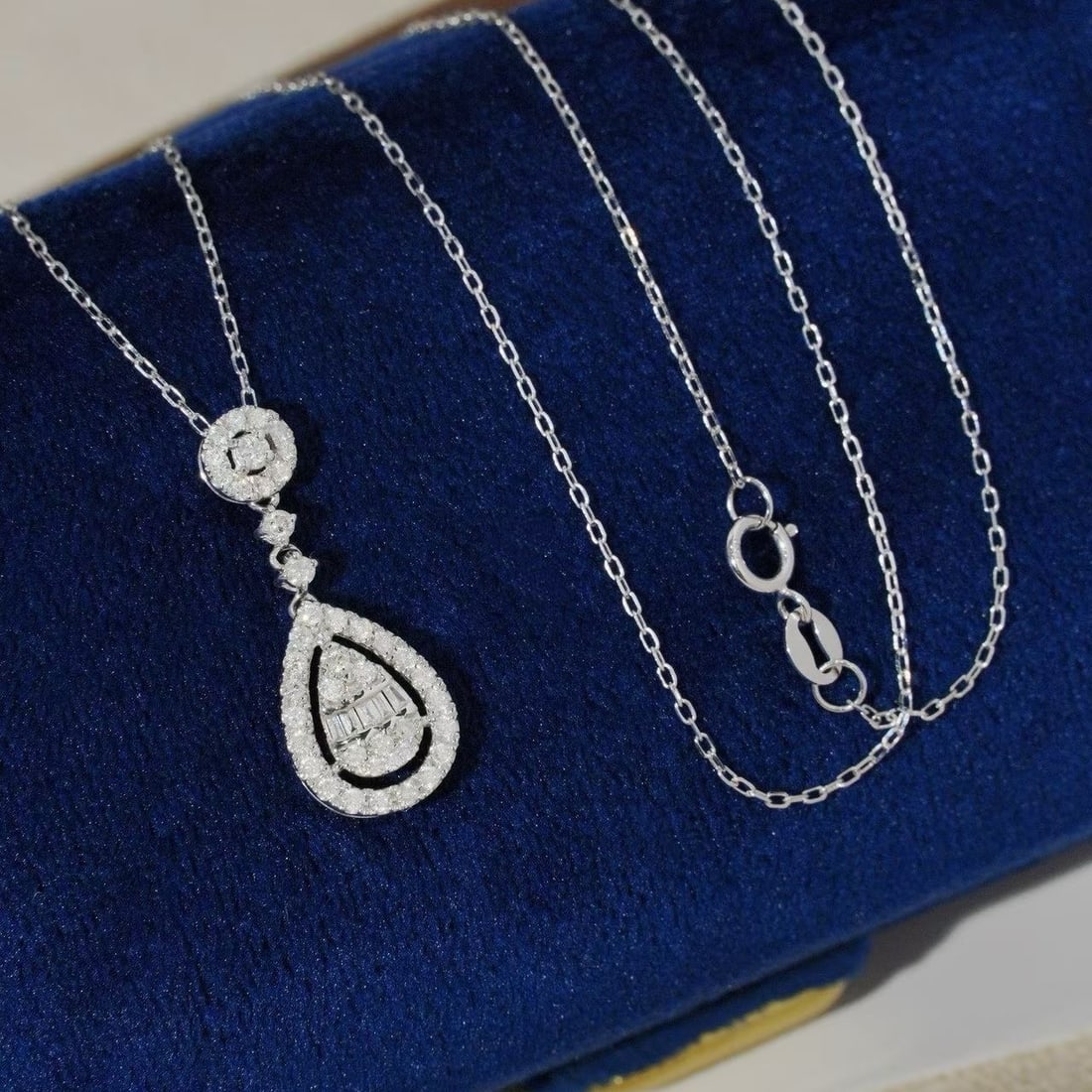 14k Gold 0.50 Ct Natural H Diamond Pendant( Without Chain ) - 2