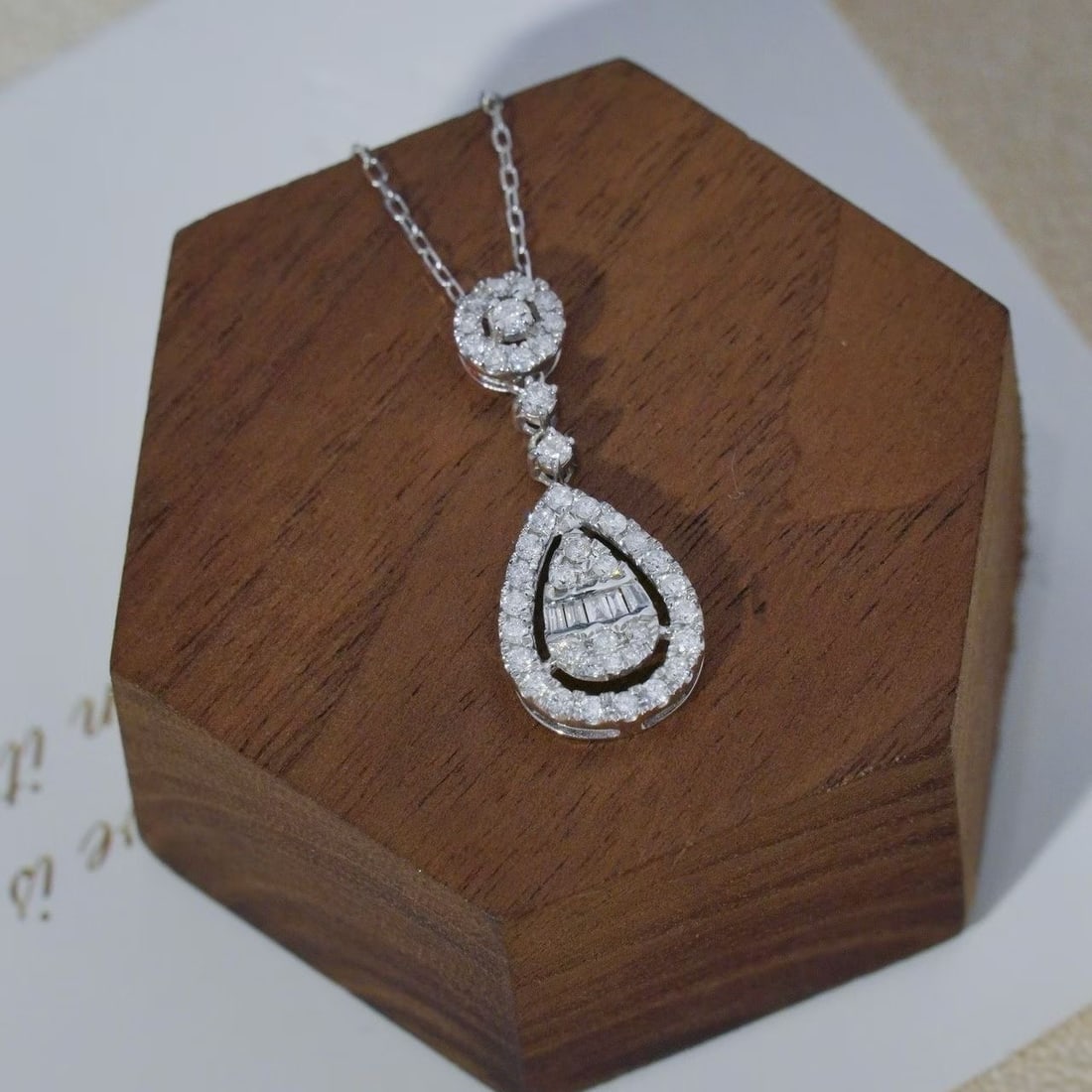 14k Gold 0.50 Ct Natural H Diamond Pendant( Without Chain ) - 6