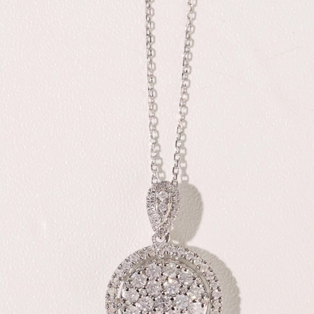 14k Gold 0.75 Ct Natural H Diamond Necklace - 6