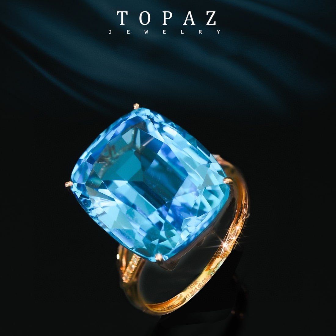 14k Gold 25.46 Ct Natural Topaz & Diamond Pendant( Without Chain ): Ref:231184014 // gold content:14k gold // main gemstone:topaz // shape:oval // carat weight:25. 46ct // color:blue // treatment:natural // // adjacent gemstone 2 : diamond // shape:round // clarity