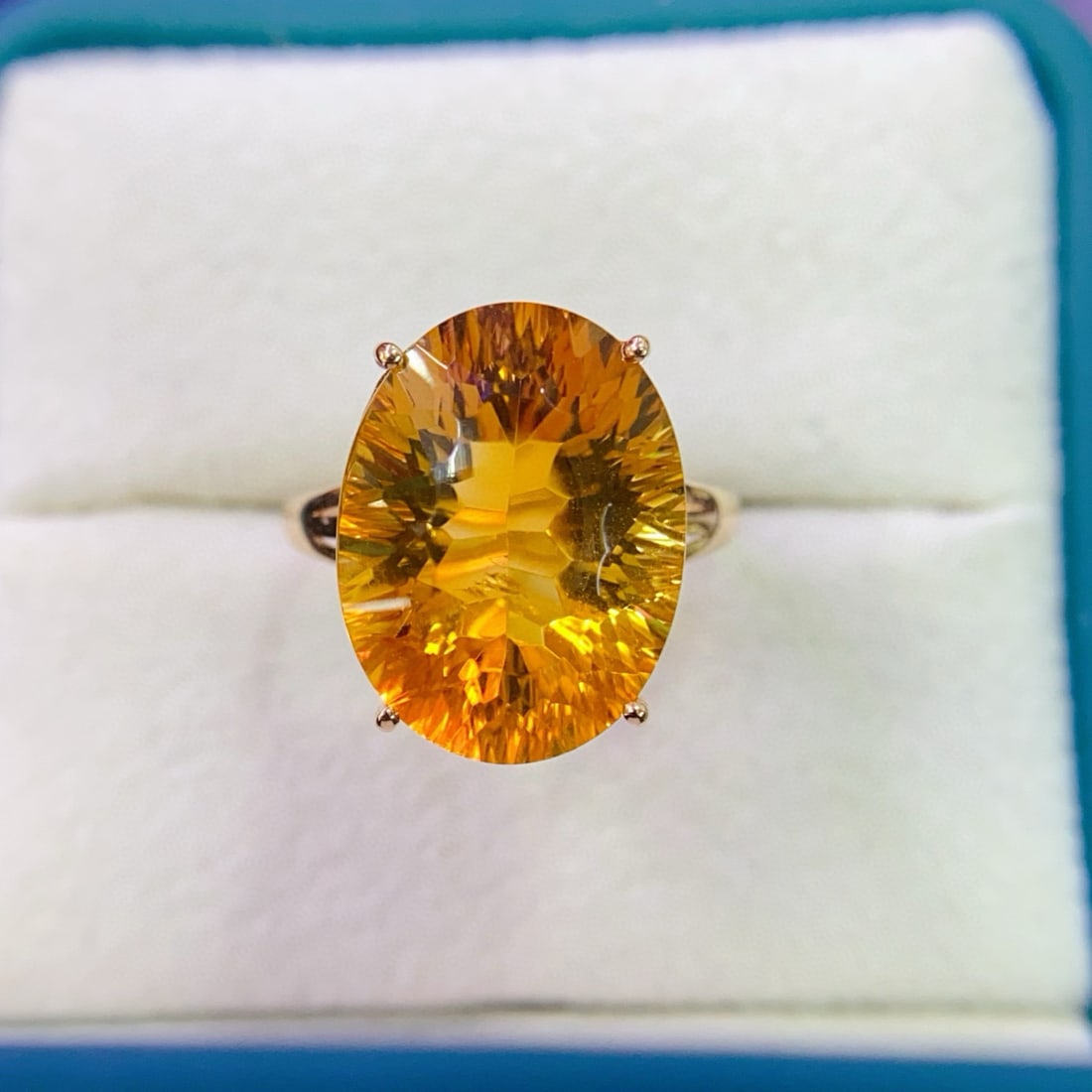 14k Gold 9.77 Ctw Natural Citrine & Diamond Ring: Ref:231184120 // gold content:14k gold // ring size:7. 25us // // main gemstone:citrine // shape:oval // carat weight:9. 75ct // color:yellow // treatment:natural // // adjacent gemstone 2 : diamond
