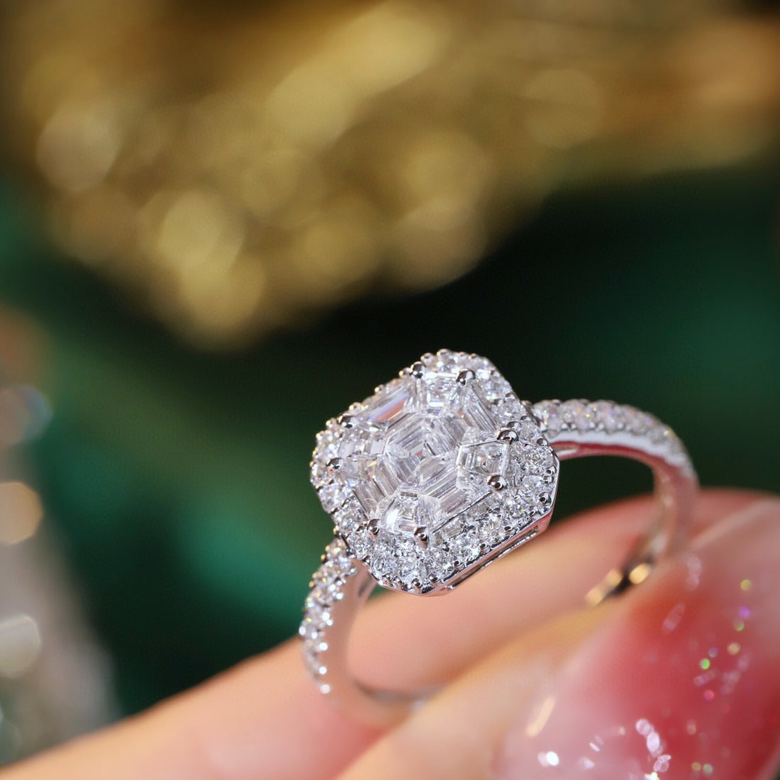 14k Gold 1.07 Ctw Natural H Diamond Ring - 3