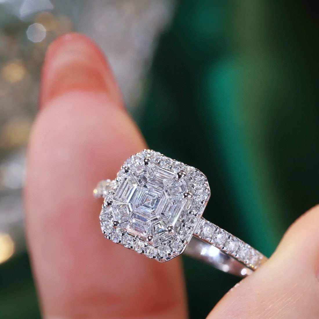 14k Gold 1.07 Ctw Natural H Diamond Ring - 4