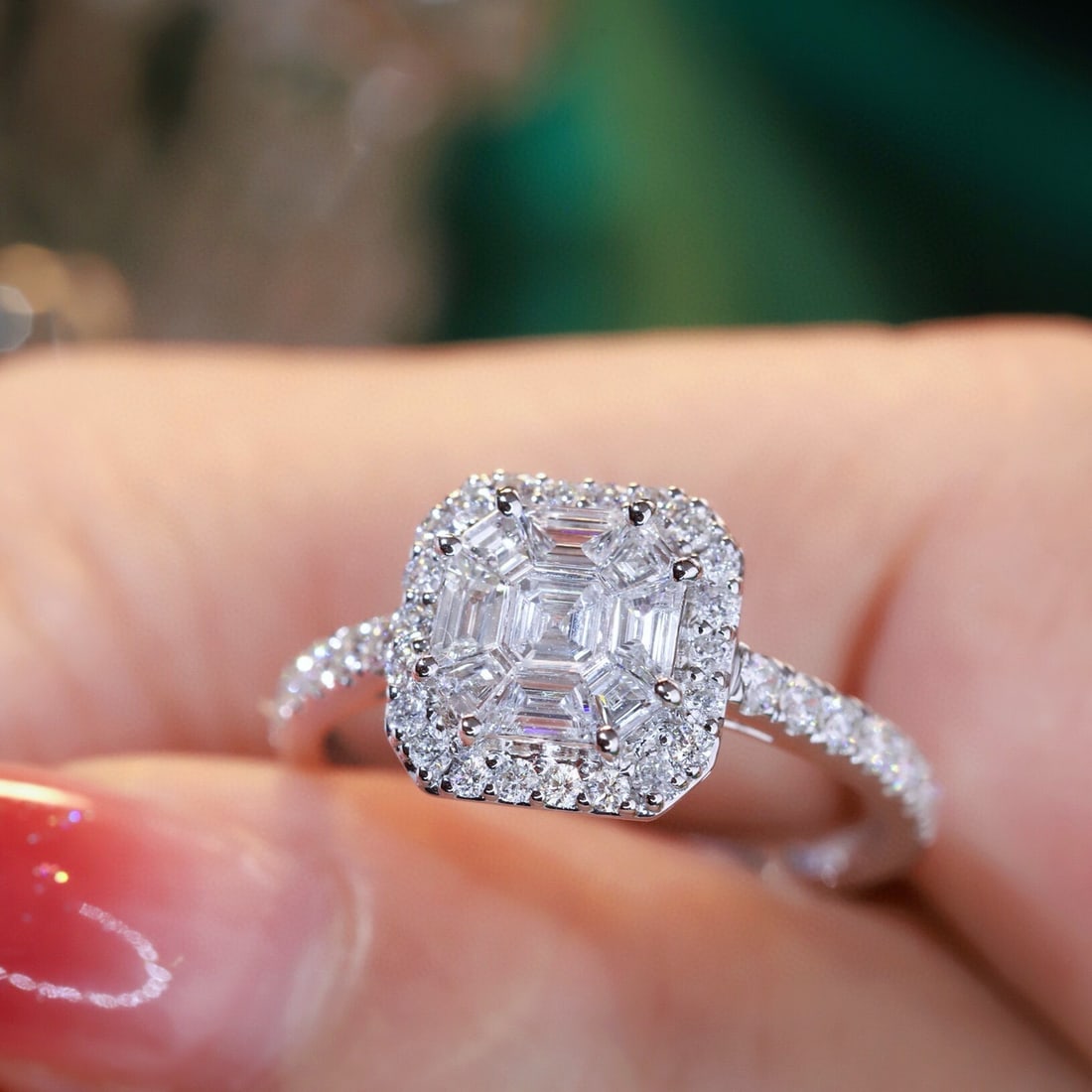 14k Gold 1.07 Ctw Natural H Diamond Ring - 5
