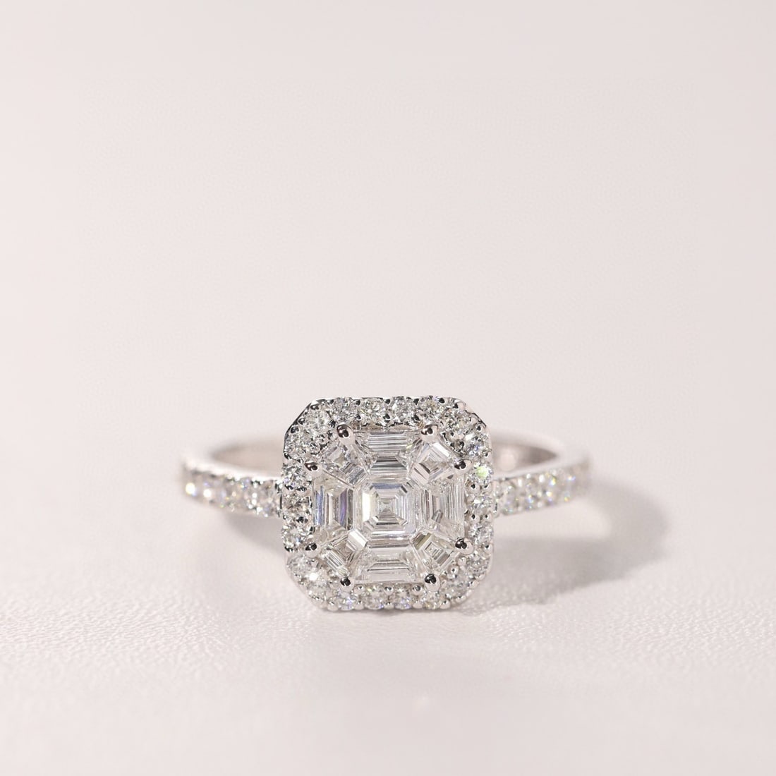 14k Gold 1.07 Ctw Natural H Diamond Ring - 6