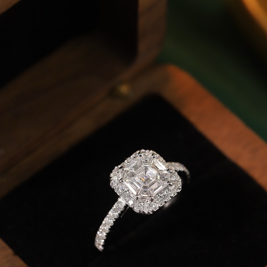 14k Gold 1.07 Ctw Natural H Diamond Ring - 7