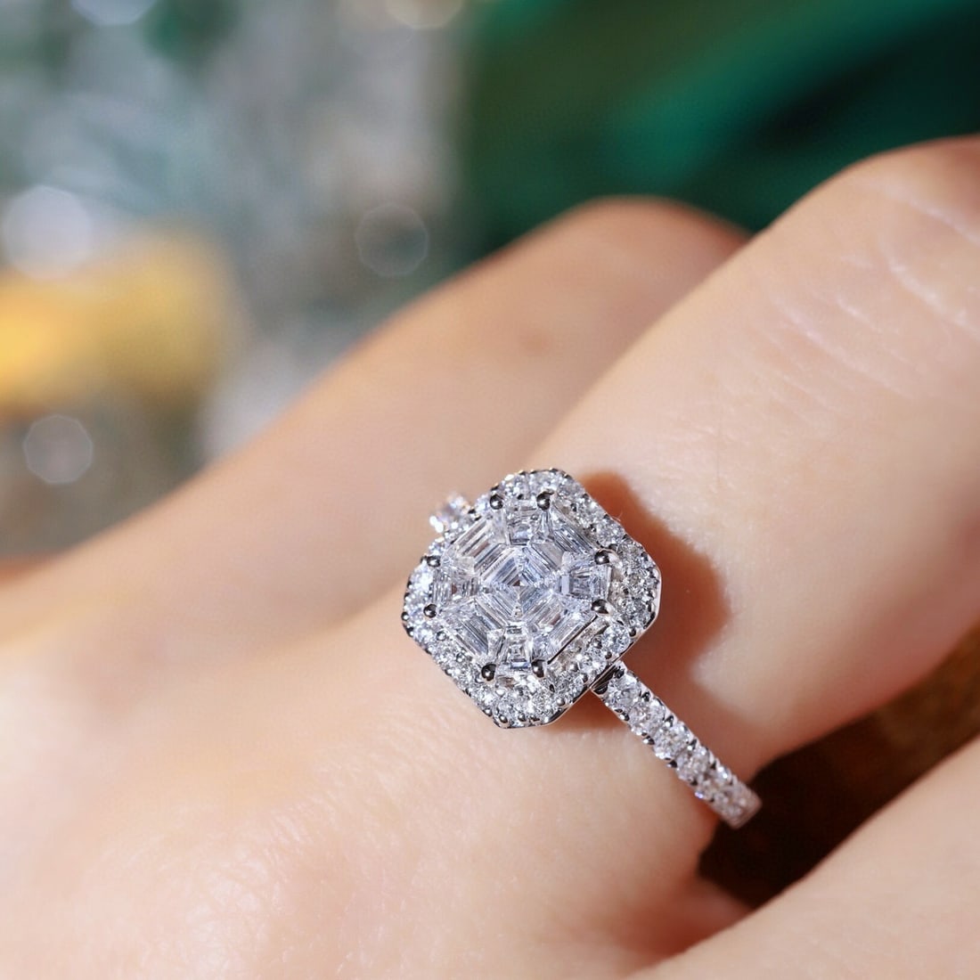 14k Gold 1.07 Ctw Natural H Diamond Ring - 8