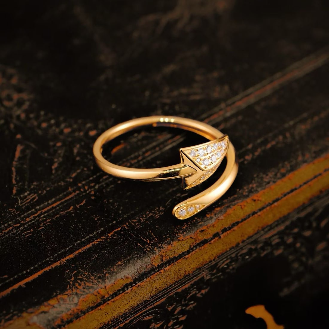 14k Gold 0.17 Ct Natural H Diamond Ring - 2