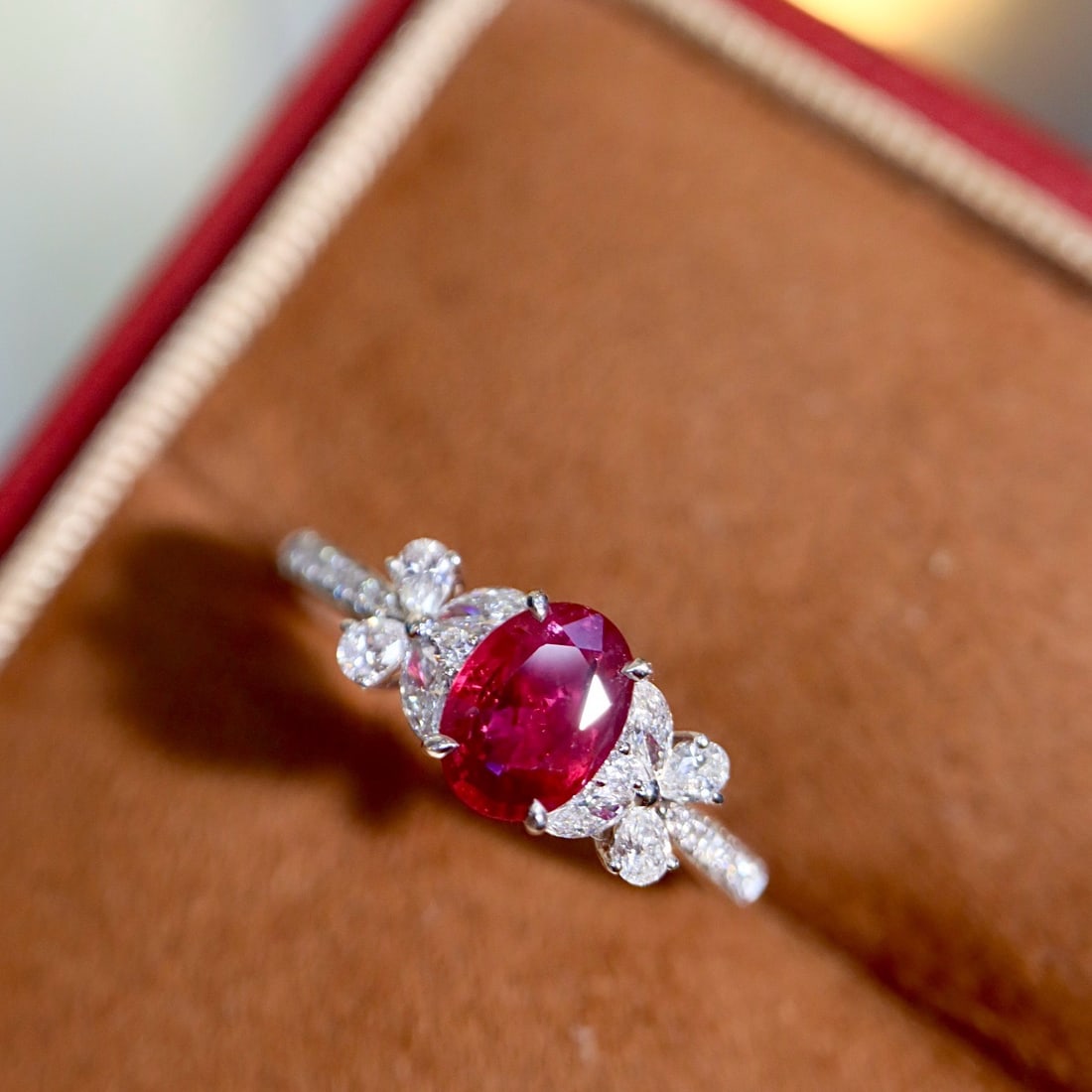 14k Gold 1.21 Ctw Natural Ruby & Diamond Ring - 6