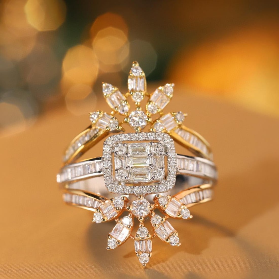 14k Gold 1.00 Ct Natural H Diamond Ring: Ref:231185003 // gold content:14k gold // ring size:7. 25us // // main gemstone:diamond // shape:multiple // carat weight:1. 00ct // color:h // treatment:natural // Condition: New Low Estimate: 2900.0