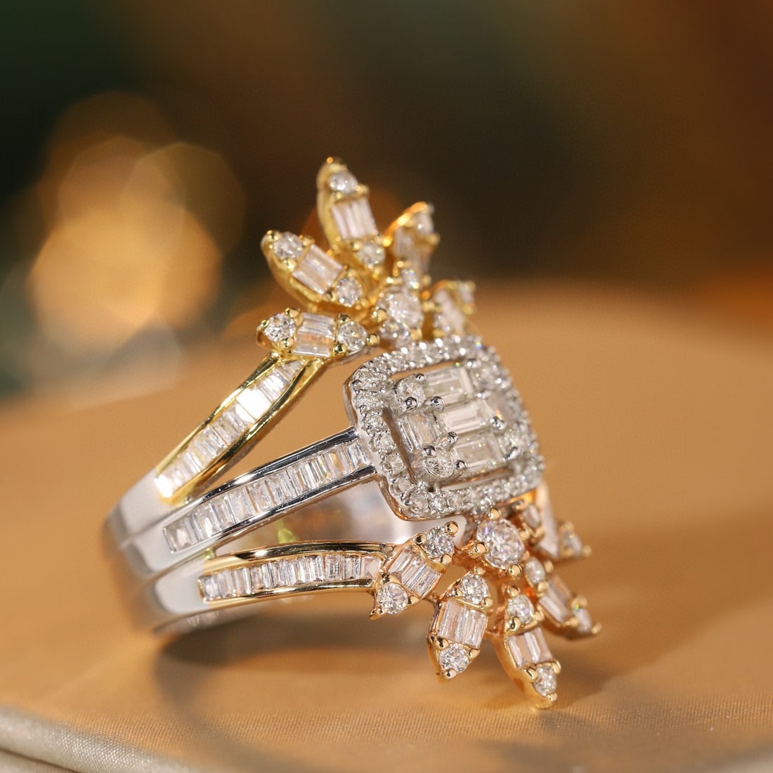 14k Gold 1.00 Ct Natural H Diamond Ring - 4