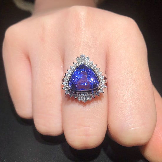 14k Gold 5.58 Ctw Natural Tanzanite & Diamond Ring - 6