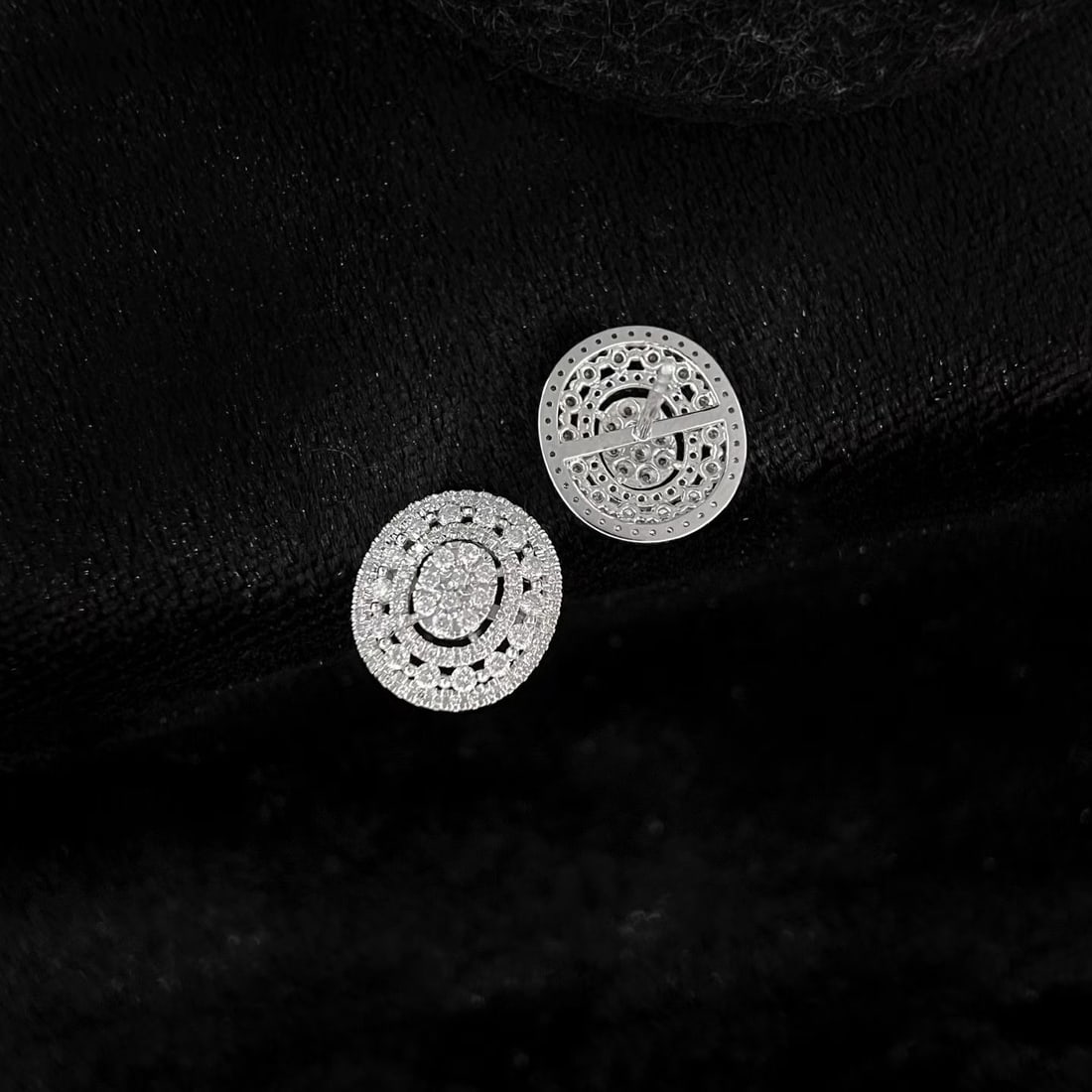 14k Gold 1.00 Ct Natural H Diamond Earrings - 2