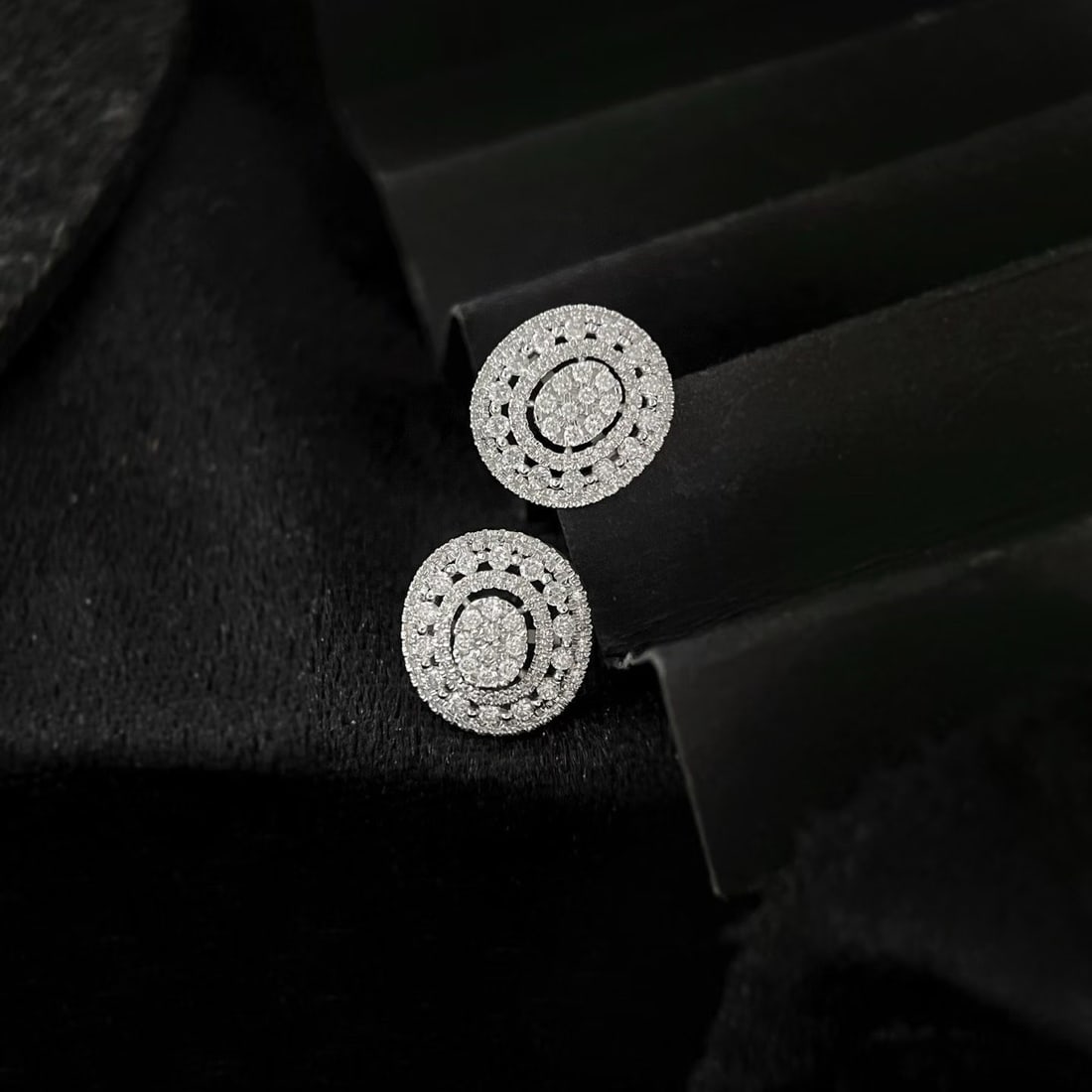 14k Gold 1.00 Ct Natural H Diamond Earrings - 6