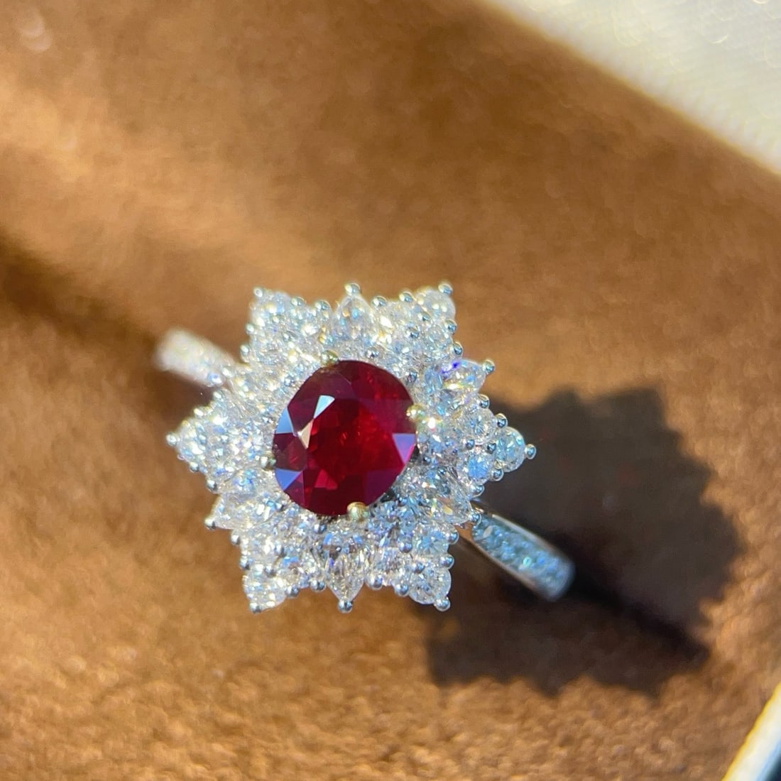 14k Gold 1.60 Ctw Natural Ruby & Diamond Ring - 2