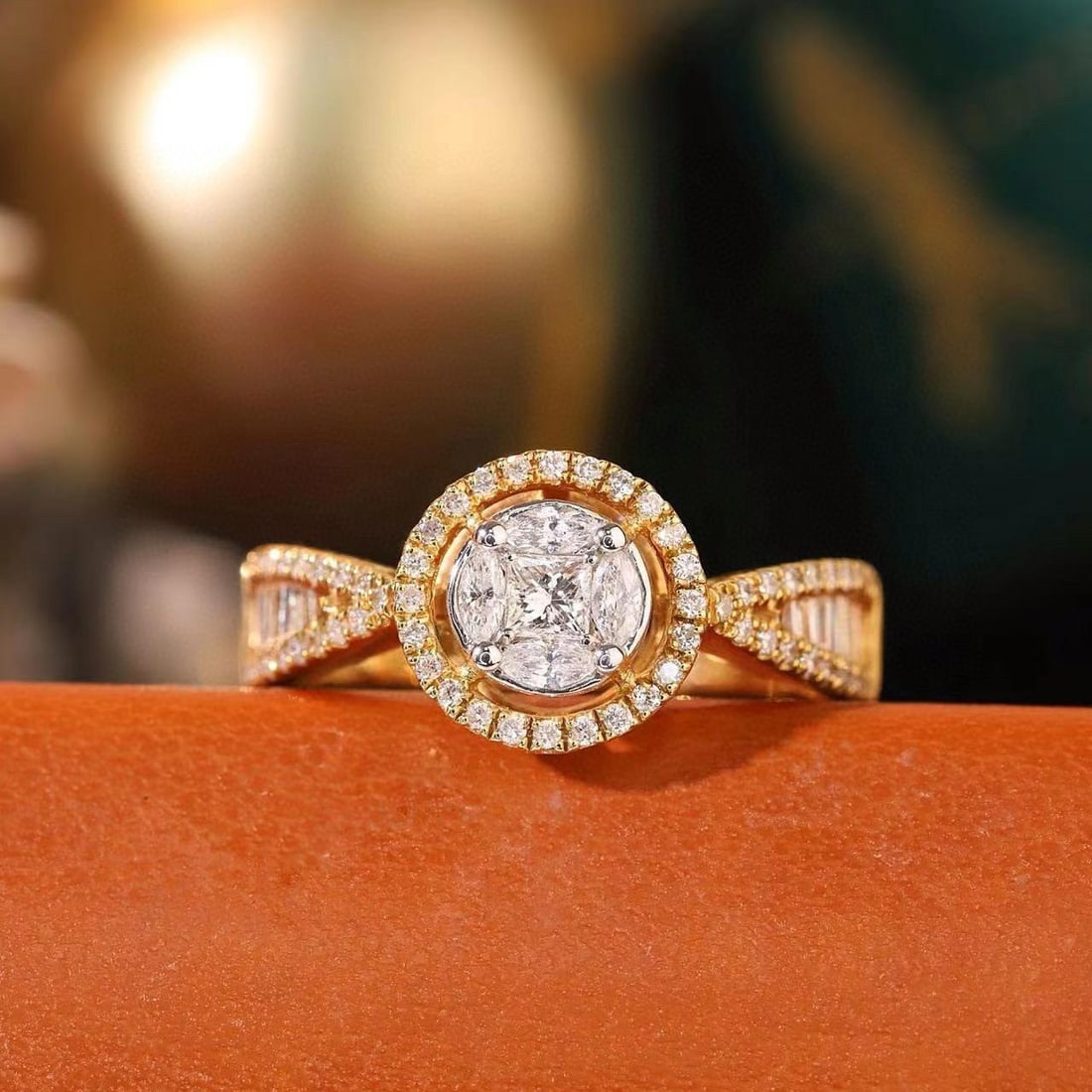 14k Gold 0.62 Ct Natural H Diamond Ring: Ref:231185137 // gold content:14k gold // ring size:7. 25us // // main gemstone:diamond // shape:multiple // carat weight:0. 62ct // clarity grade:vs-si // color:h // treatment:natural // Condition: N