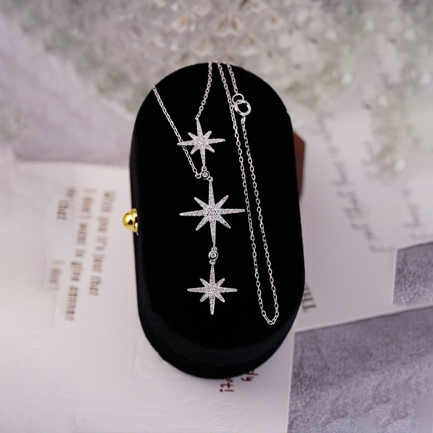 14k Gold 0.4 Ct Natural H Diamond Necklace - 5