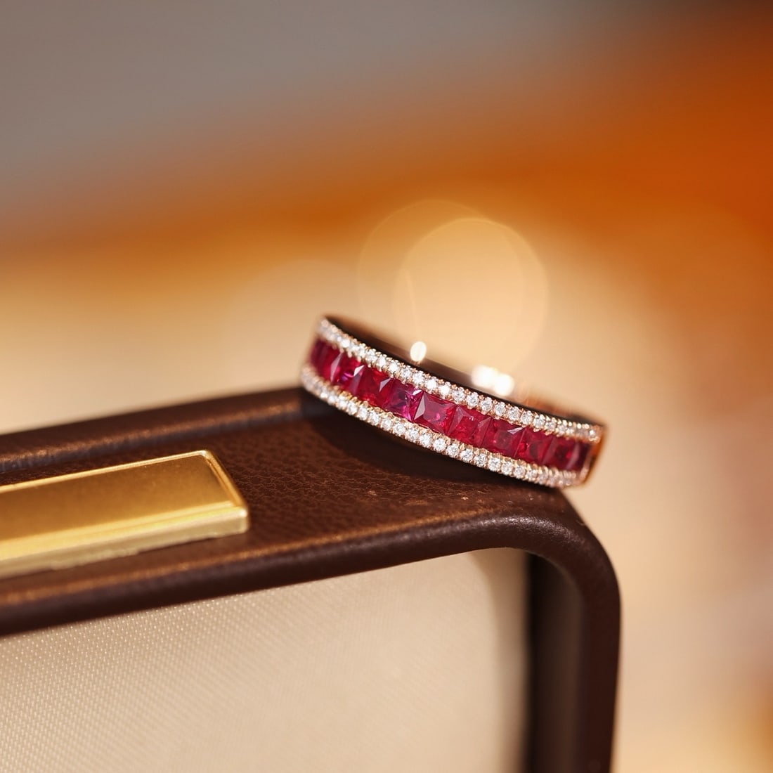 14k Gold 1.18 Ctw Natural Ruby & Diamond Ring - 4