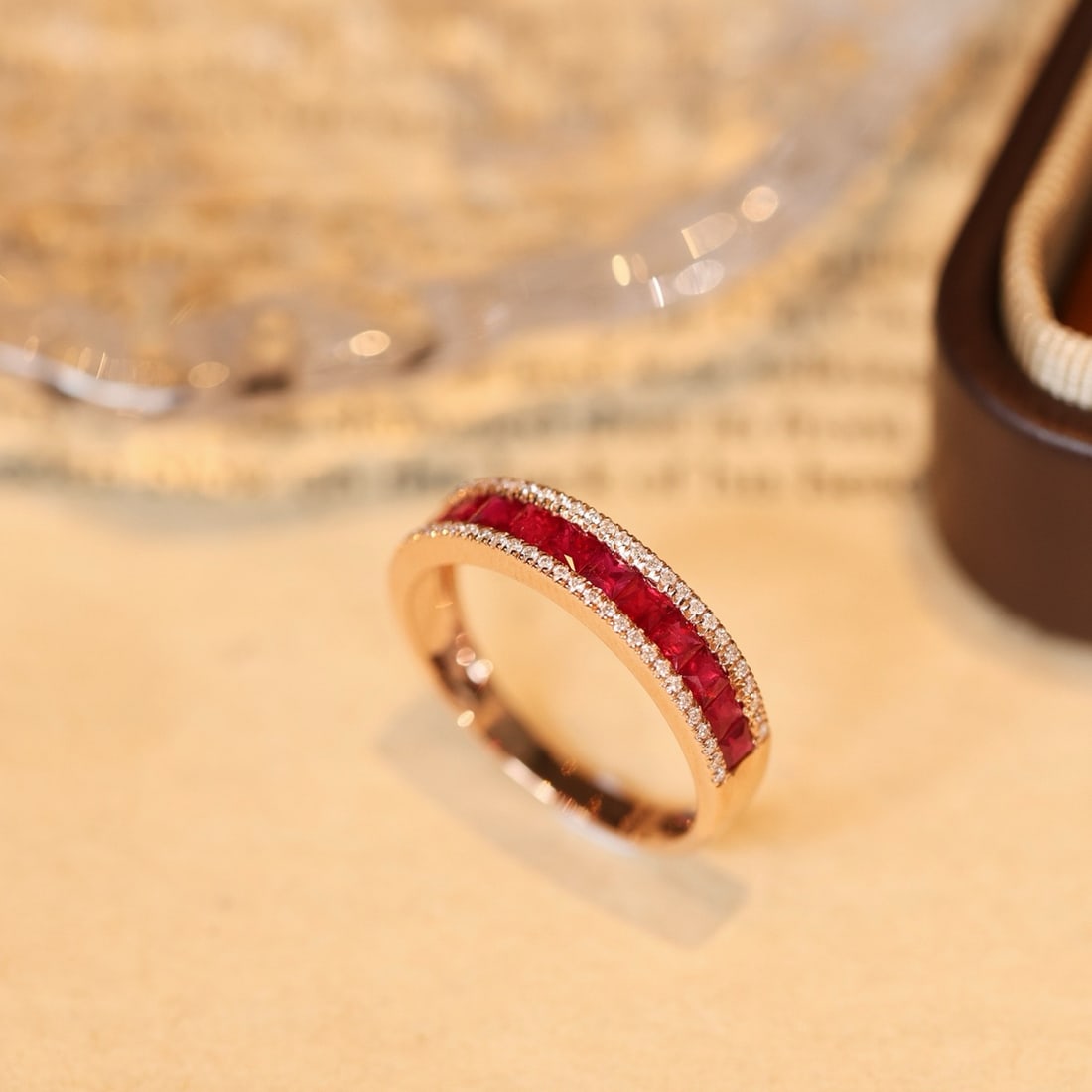14k Gold 1.18 Ctw Natural Ruby & Diamond Ring - 7