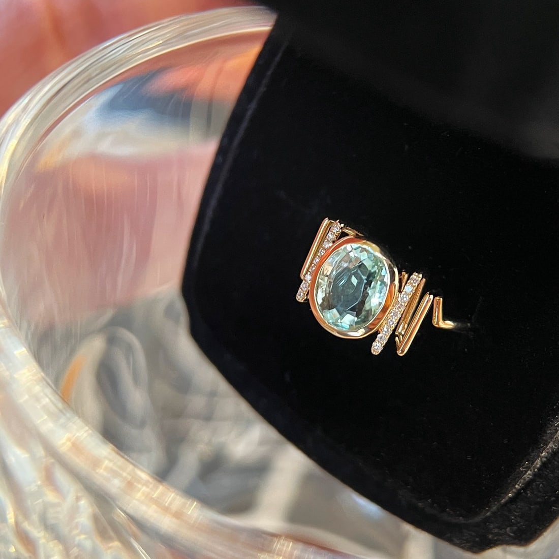 14k Gold 1.9 Ct Natural Tourmaline & Diamond Ring - 4