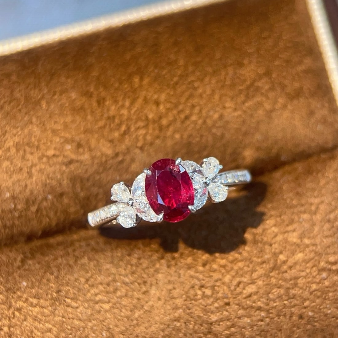 14k Gold 1.21 Ctw Natural Ruby & Diamond Ring - 3