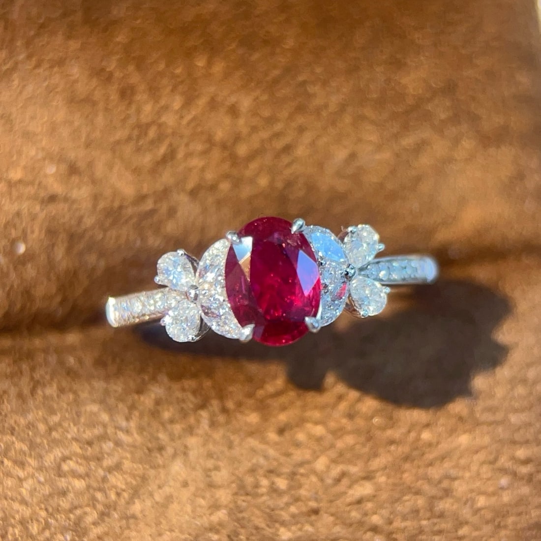 14k Gold 1.21 Ctw Natural Ruby & Diamond Ring - 6