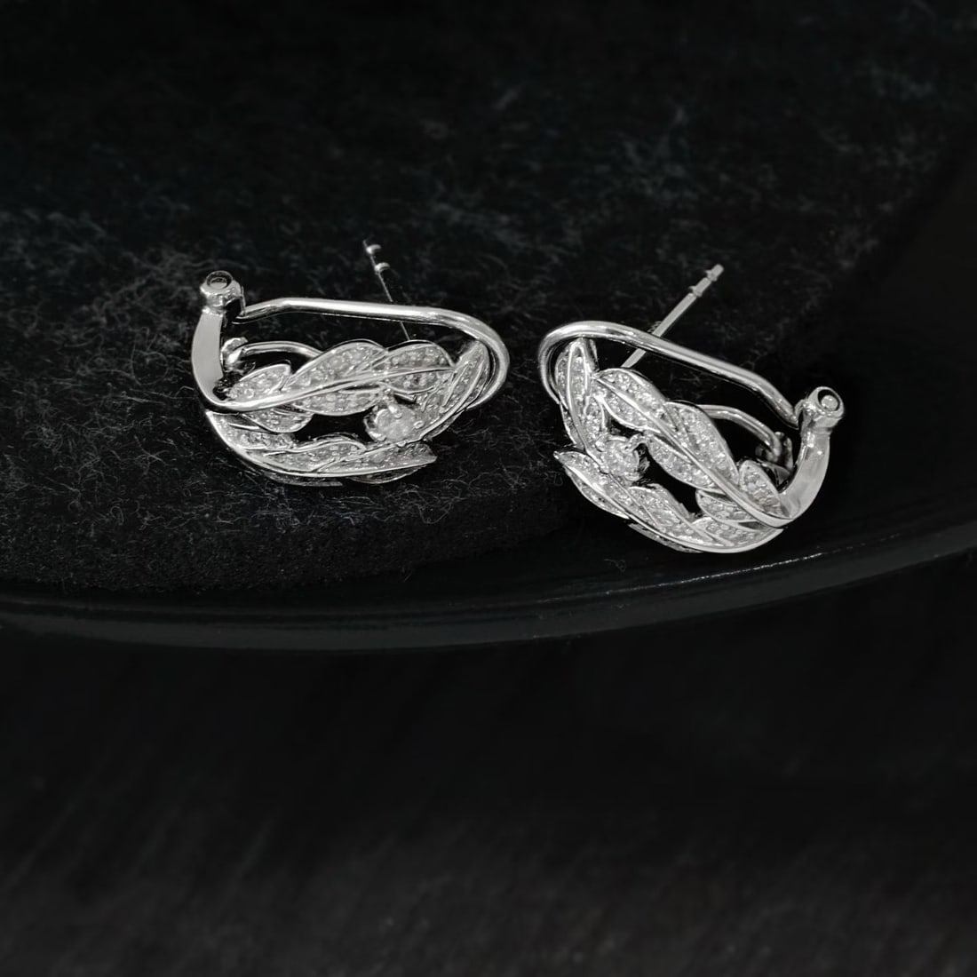 14k Gold 0.4 Ct Natural H Diamond Earrings - 3