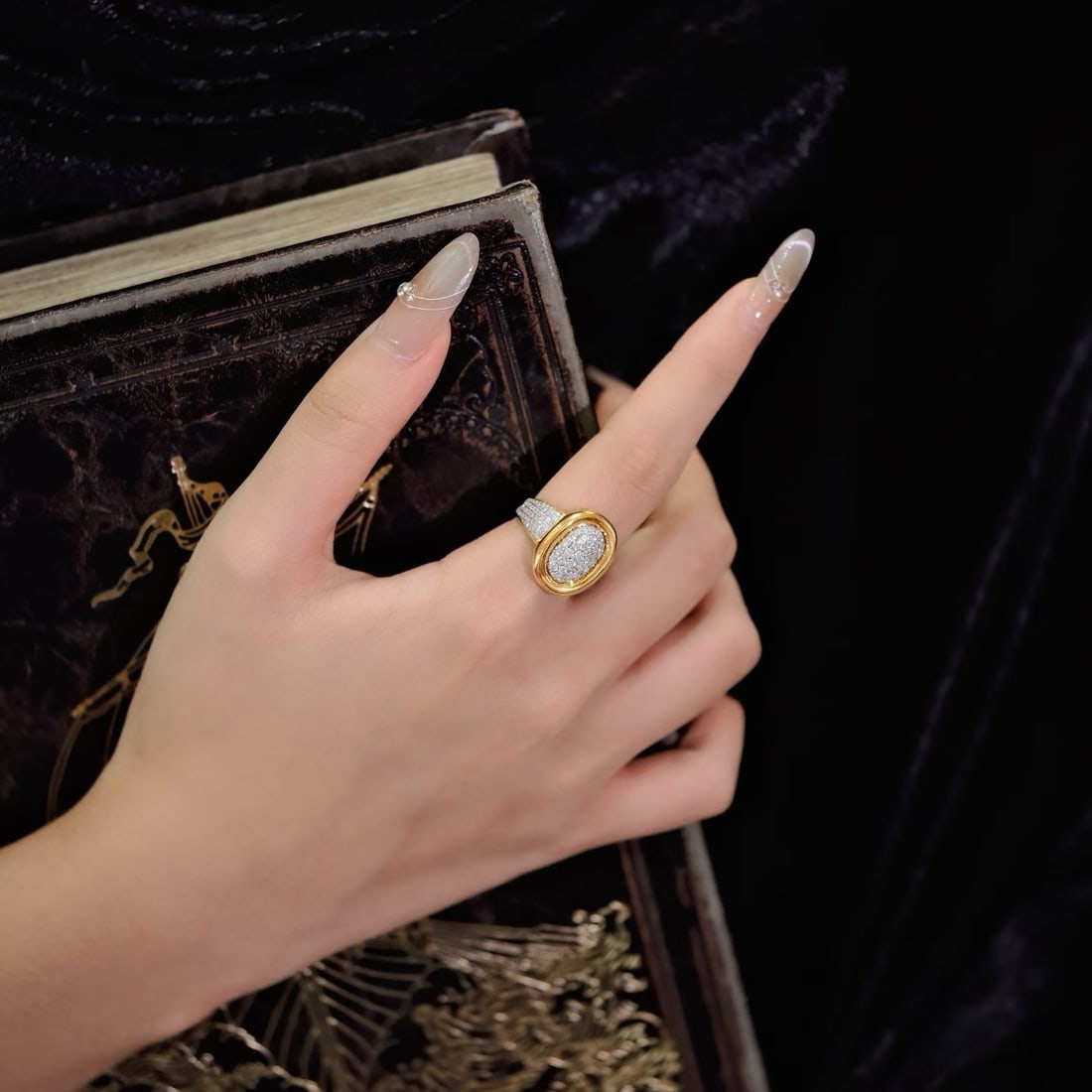 14k Gold 1.2 Ct Natural H Diamond Ring - 3