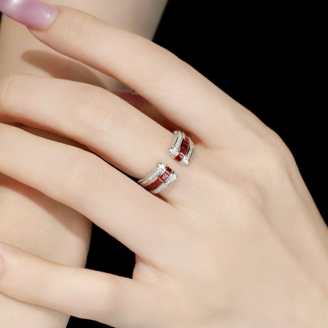14k Gold 1.8 Ctw Natural Ruby & Diamond Ring - 5