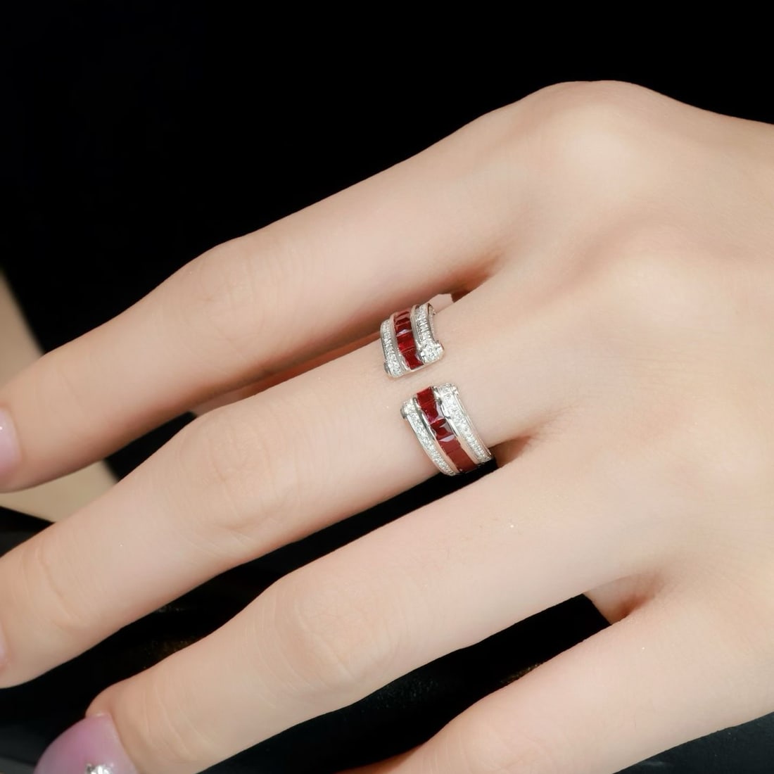 14k Gold 1.8 Ctw Natural Ruby & Diamond Ring - 6