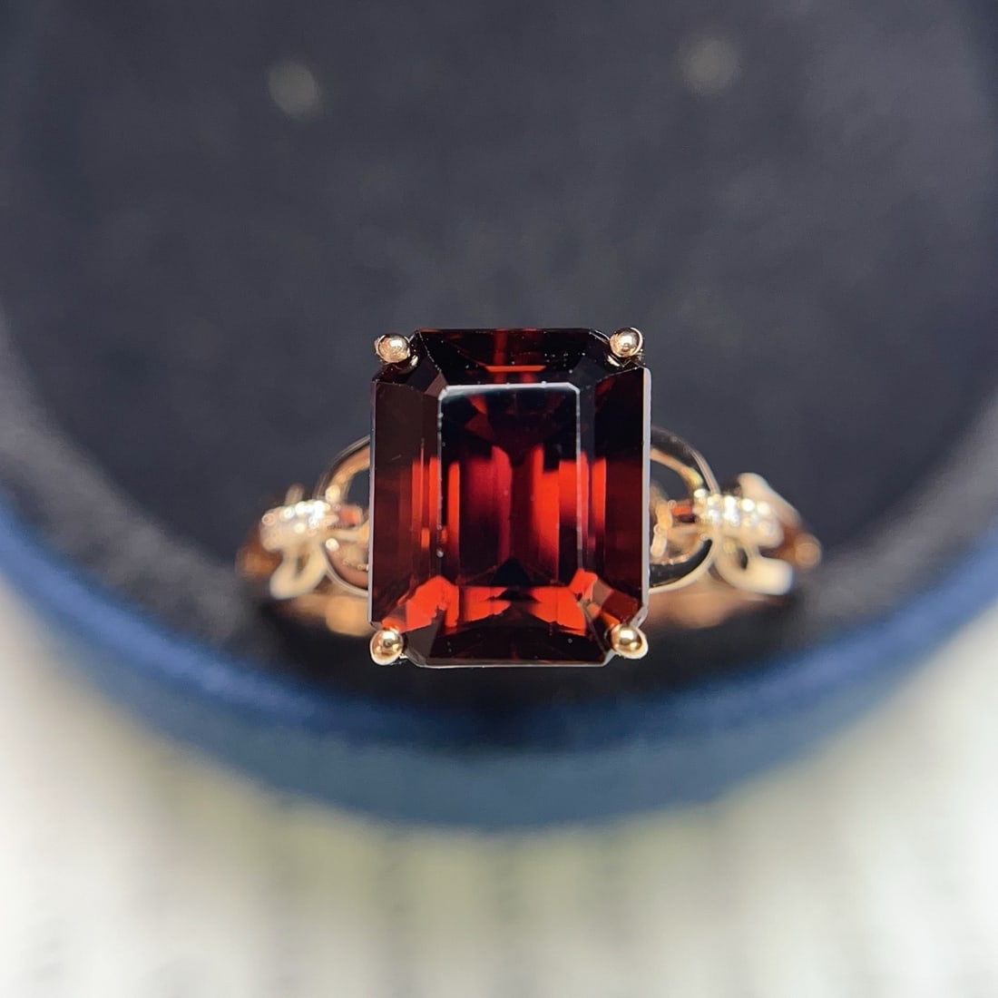 14k Gold 4.20 Ct Natural Tourmaline & Diamond Ring - 6